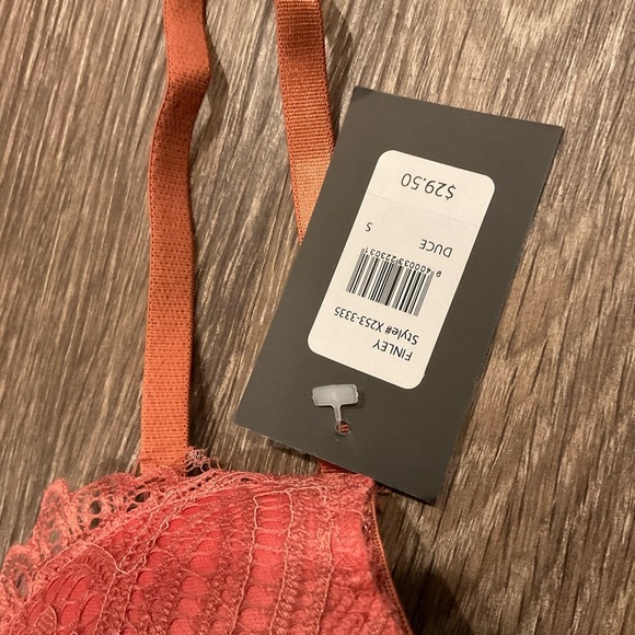 Frederick’s of Hollywood Finley Lace Bralette NWT Padded Pink - Picture 3 of 5